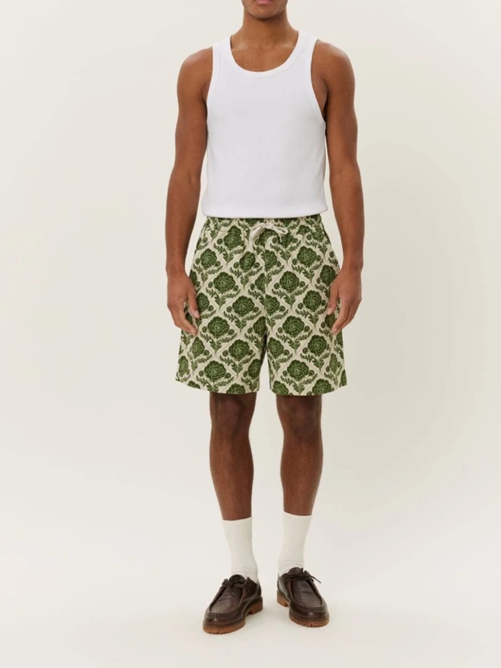 Les Deux 7” Lesley Flower Tile AOP Shorts Men’s Size XL New